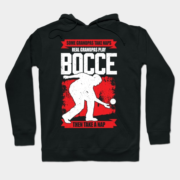 Bocce Player Grandpa Grandfather Gift Hoodie by Dolde08